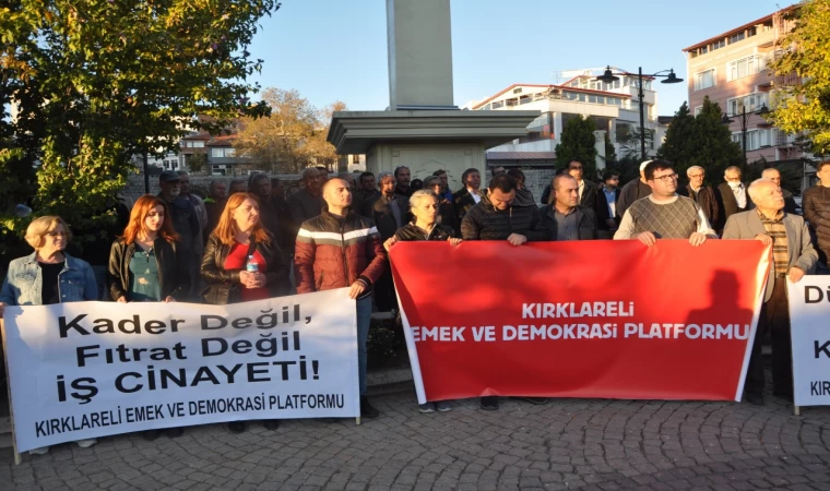 "KADER DEĞİL, FITRAT DEĞİL, BU BİR İŞ CİNAYETİDİR"