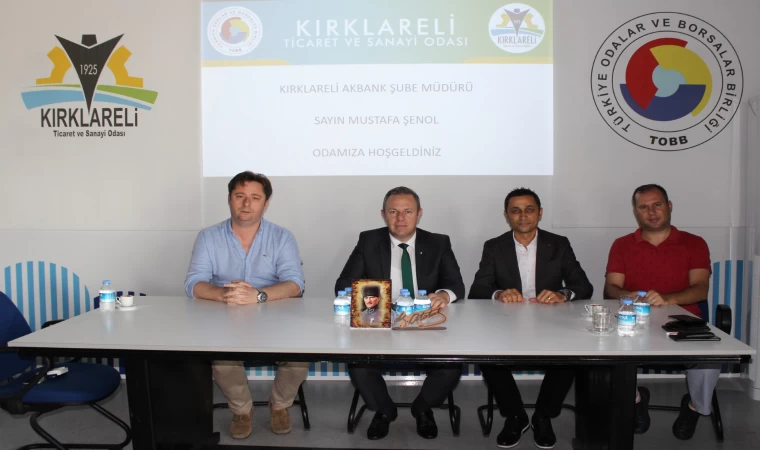 ILIK VE ÖZSAN ŞUBE MÜDÜRÜ ŞENOL'U AĞIRLADI