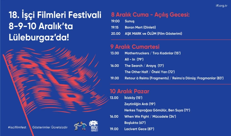 18. İŞÇİ FLİMLERİ FESTİVALİ LYSA'DA