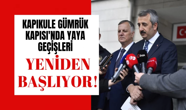 Kapıkule Gümrük Kapısı'nda Yaya Geçişleri Yeniden Başlıyor!