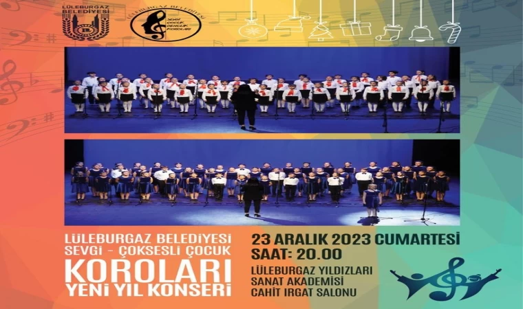 LÜLEBURGAZ BELEDİYESİ KOROLARINDAN YENİ YIL KONSERLERİ