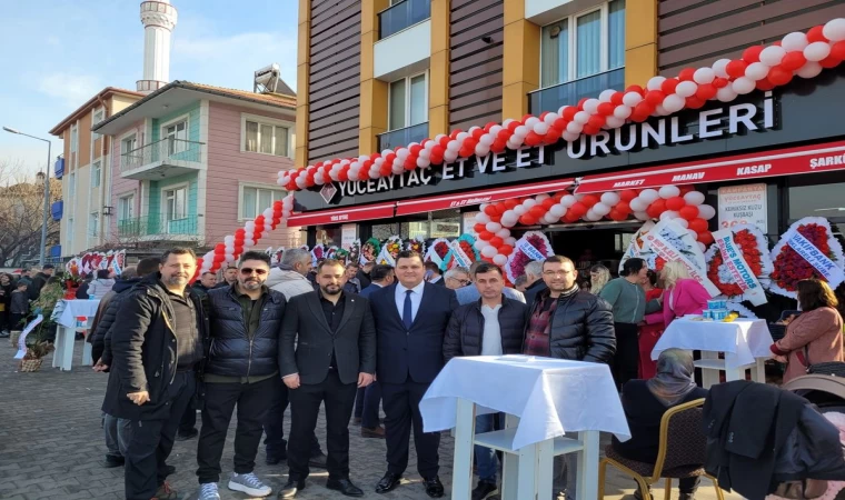 KIRKLARELİ TSO YÜCE AYTAÇ ET VE ET ÜRÜNLERİ'NİN YENİ ŞUBESİNİN AÇILIŞINA KATILDI