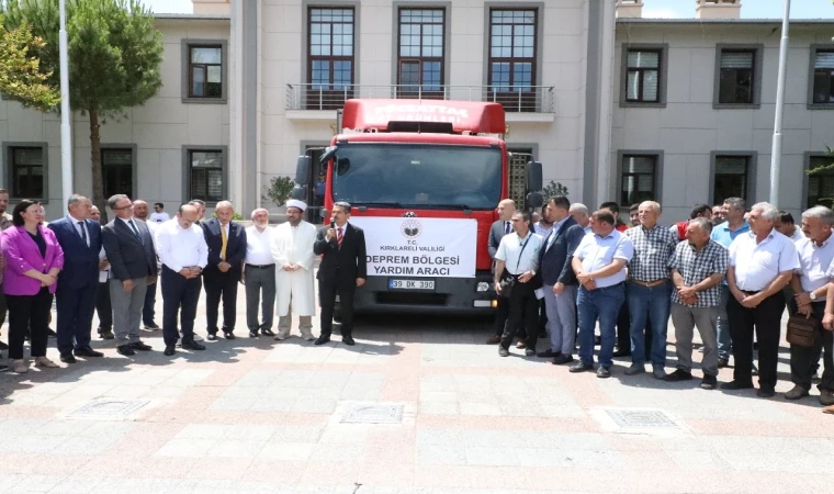 Kırklareli'nden Depremzedelere Yardım