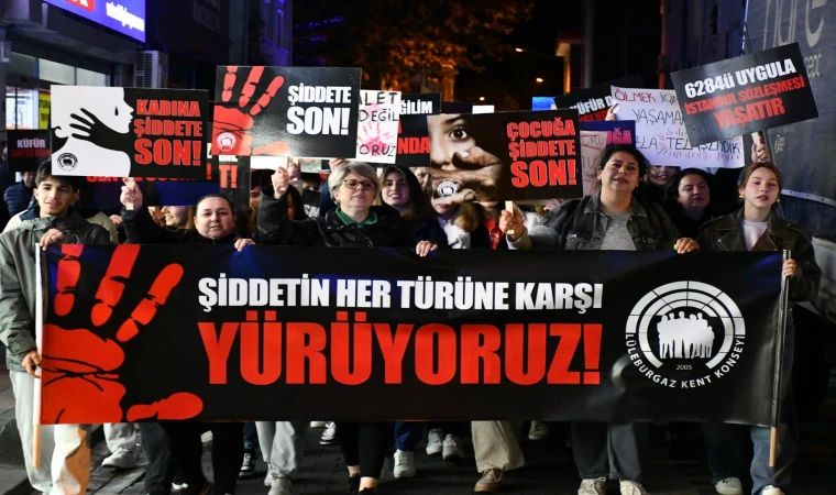 Lüleburgaz’dan ‘Şiddete Son’ Çağrısı