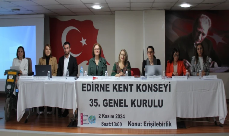 Edirne Kent Konseyi (EKK) 35.Olağan Genel Kurulu yapıldı