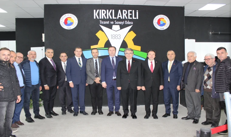 Kırklareli Ticaret ve Sanayi Odası, Cumhuriyet Halk Partisi Genel Başkan Yardımcıları ile Milletvekillerini Ağırladı