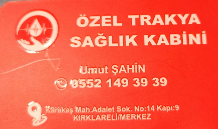 Özel Trakya Sağlık Kabini: Hızlı, Güvenilir ve 7/24 Sağlık Hizmeti Artık Daha Yakınınızda!