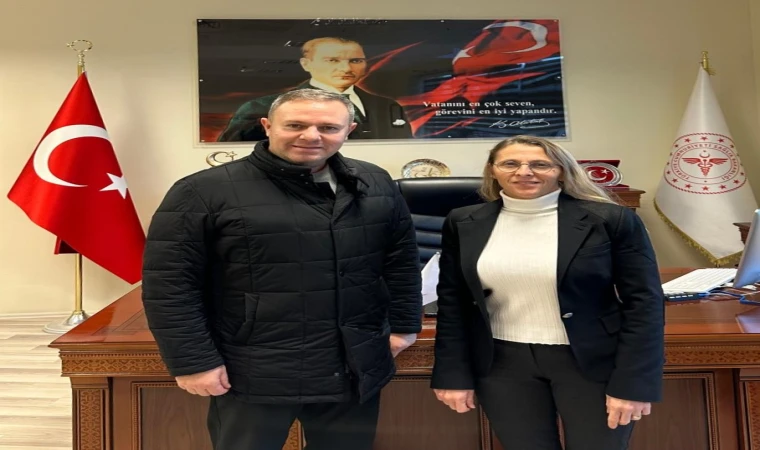 Kırklareli Ticaret ve Sanayi Odası Başkanı Soner Ilık, Başhekim Dr. Öğr. Üyesi Zeliha Türkyılmaz’ı Ziyaret Etti