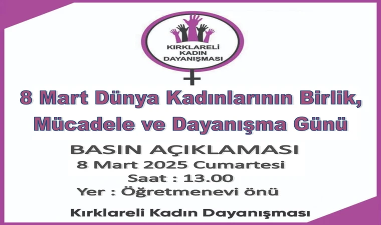 KADIN DAYANIŞMASINDAN 8 MART ETKİNLİĞİ