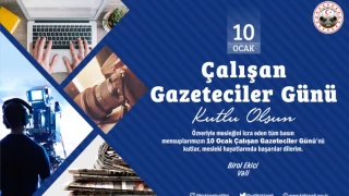 VALİ EKİCİ ÇALIŞAN GAZETECİLERİN GÜNÜNÜ KUTLADI