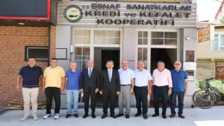 Vali Birol Ekici, Kırklareli Esnaf Sanatkarlar Kredi ve Kefalet Kooperatifi Başkanlığını ziyaret etti…