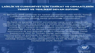 LAİKLİK VE CUMHURİYET İÇİN TARİKAT VE CEMAATLERİN TEHDİT VE TEHLİKESİ DEVAM EDİYOR!