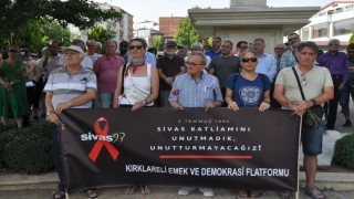 SİVAS KATLİAMINI UNUTMADIK, UNUTTURMAYACAĞIZ