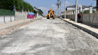 Altyapıları tamamlanan sokaklarda yoğun çalışma