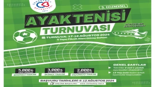 Ayak Tenisi Turnuvası Kayıtları Başlıyor