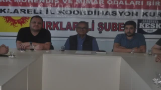 TMMOB Kırklareli İl Koordinasyon Kurulu Sekreterliği Seçimi Yapıldı.