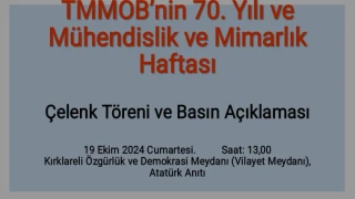 TMMOB 70. Yaşını Kutluyor