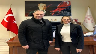 Kırklareli Ticaret ve Sanayi Odası Başkanı Soner Ilık, Başhekim Dr. Öğr. Üyesi Zeliha Türkyılmaz’ı Ziyaret Etti